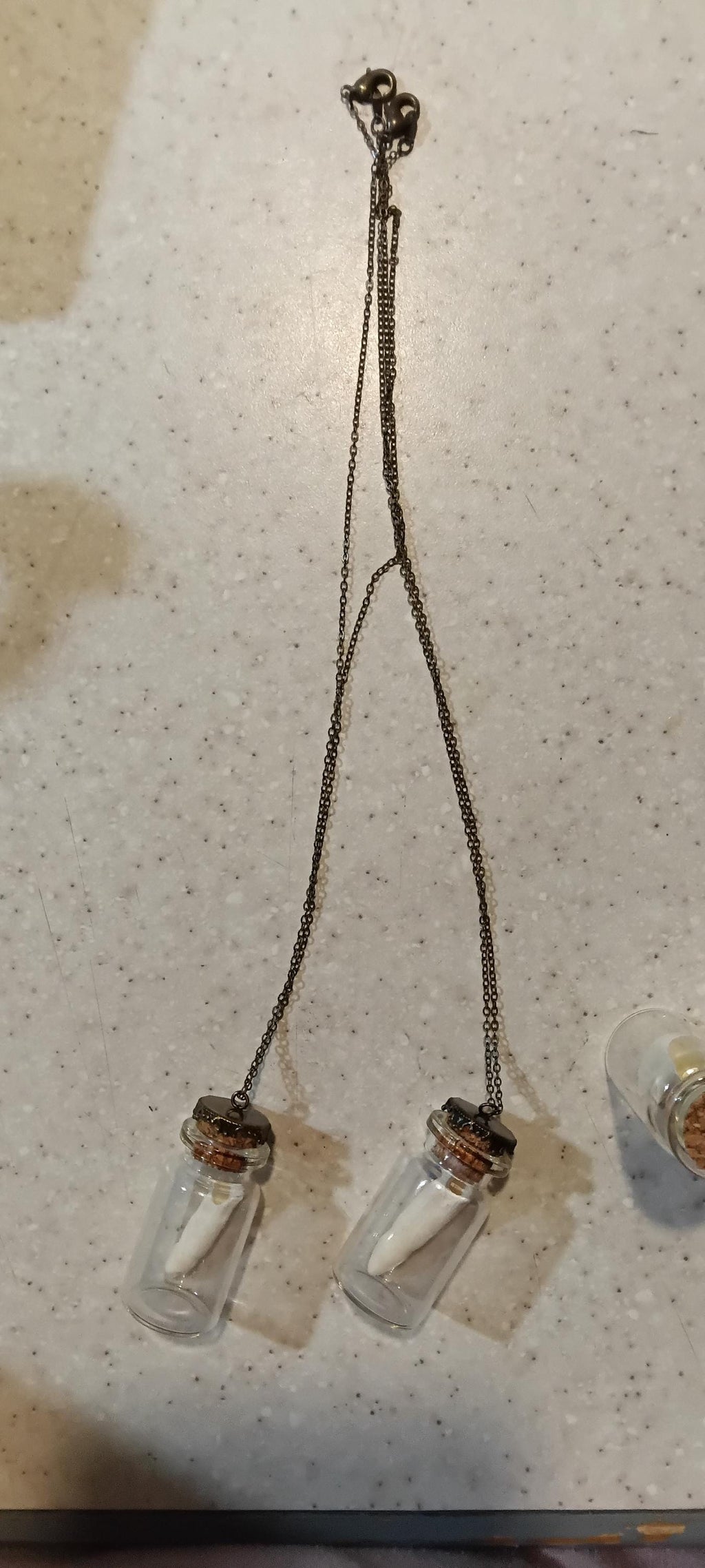 alligator in glass jar/necklace option