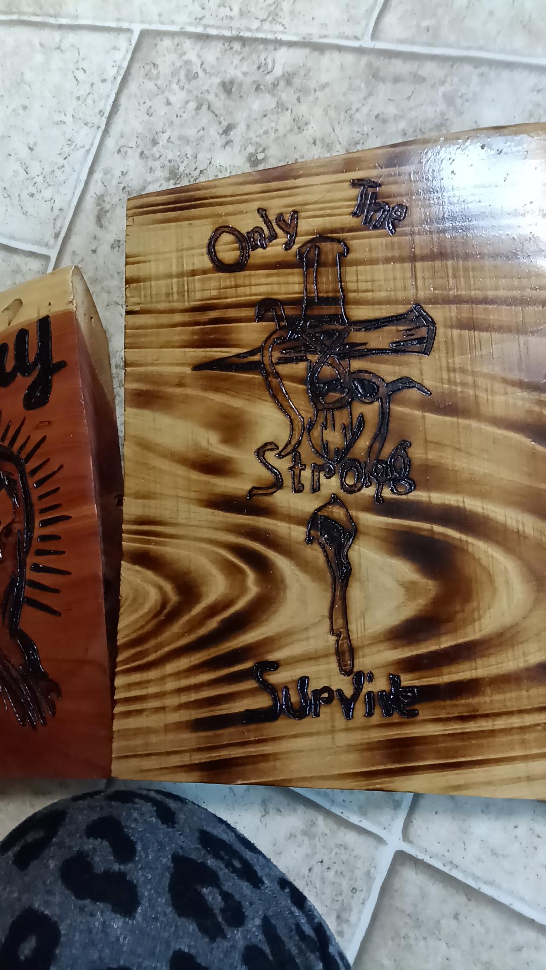 Hand-Burned Scripture Wood Sign | Custom Christian Gift wall art multiple designs available