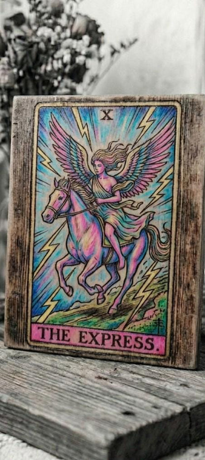 Handcrafted Wood Burned Tarot | Sinker Cypress Gothic Cards