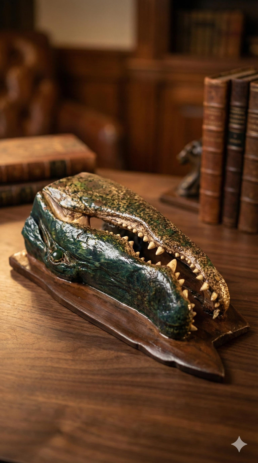 XX Large 10ft Trophy Mounted Alligator Head on Ancient Sinker Cypress-Authentic Louisiana Taxidermy Cajun Oddities Wall Decor & Man Cave Art
