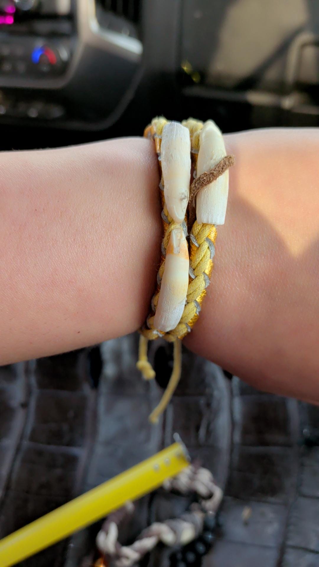 Handmade Alligator Tooth Bracelet – Braided Cord, Leather Wrap, Louisiana Jewelry