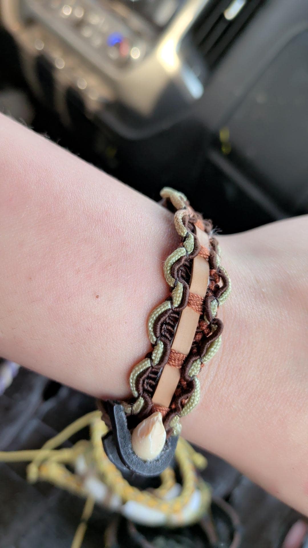 Handmade Alligator Tooth Bracelet – Braided Cord, Leather Wrap, Louisiana Jewelry