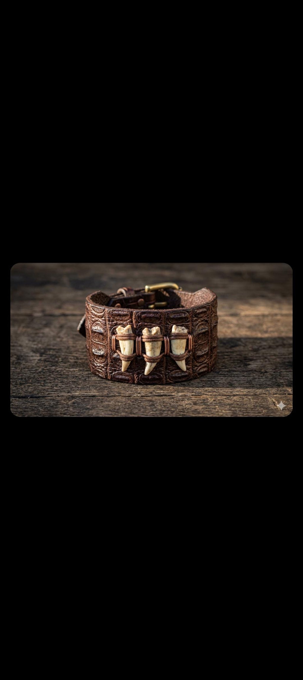 Custom Alligator Leather Bracelet with Trophy Teeth – Louisiana Heritage Cuff