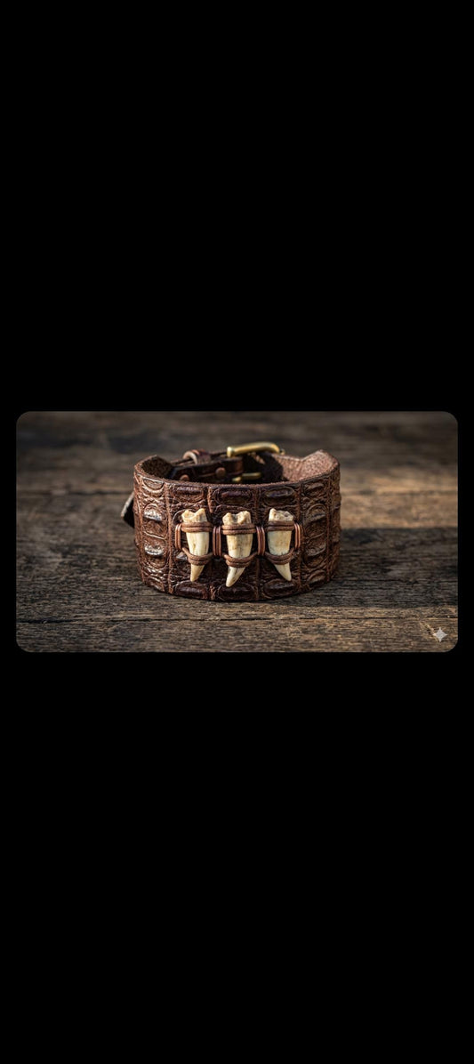 Custom Alligator Leather Bracelet | Louisiana Heritage Cuff