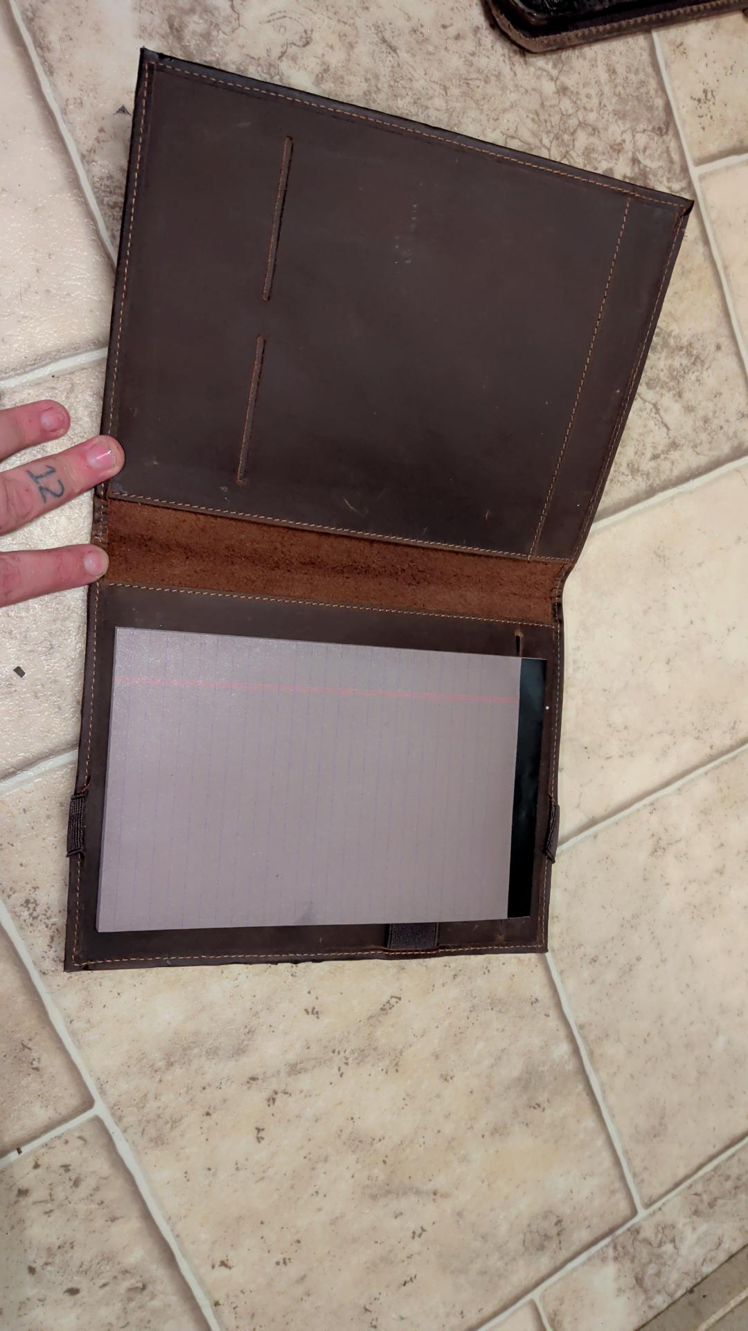 Authentic Bayou Alligator Leather Padfolio • Louisiana Tablet & iPad Case • Handmade Southern Business Portfolio Gift