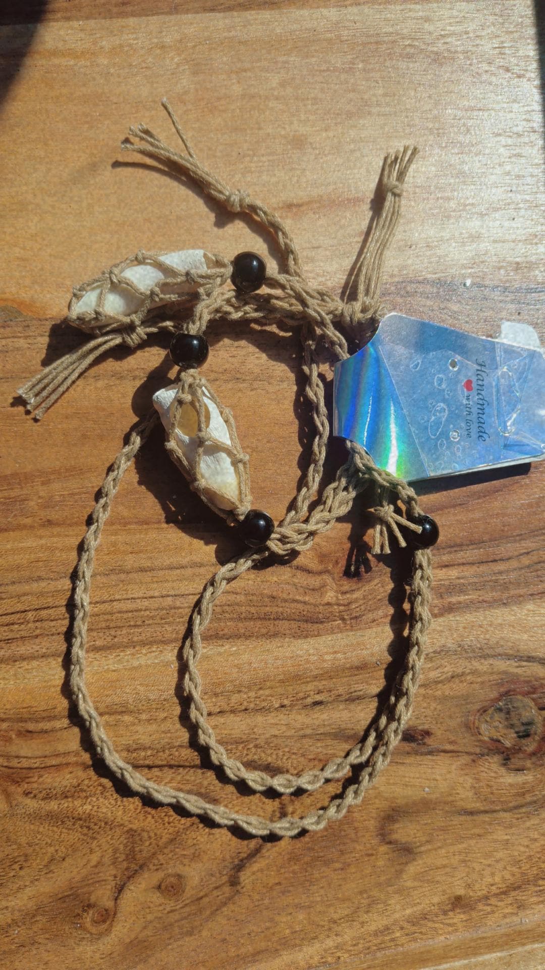 Handcrafted Louisiana Alligator Tooth Necklace Bracelet Set: Macramé Crochet Swamp Gothic Jewelry