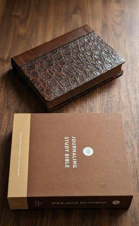 Leather Bible Cover | Personalized Cross Engraved Bible Cover