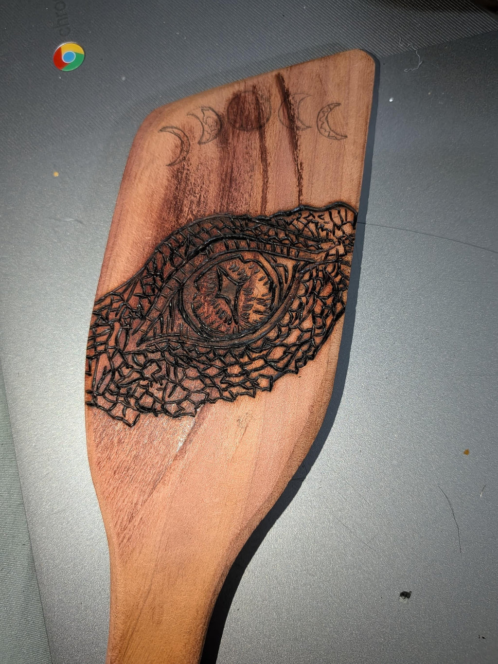 Hand-Burned Cypress Roux Paddle | Custom Louisiana Kitchen Utensil