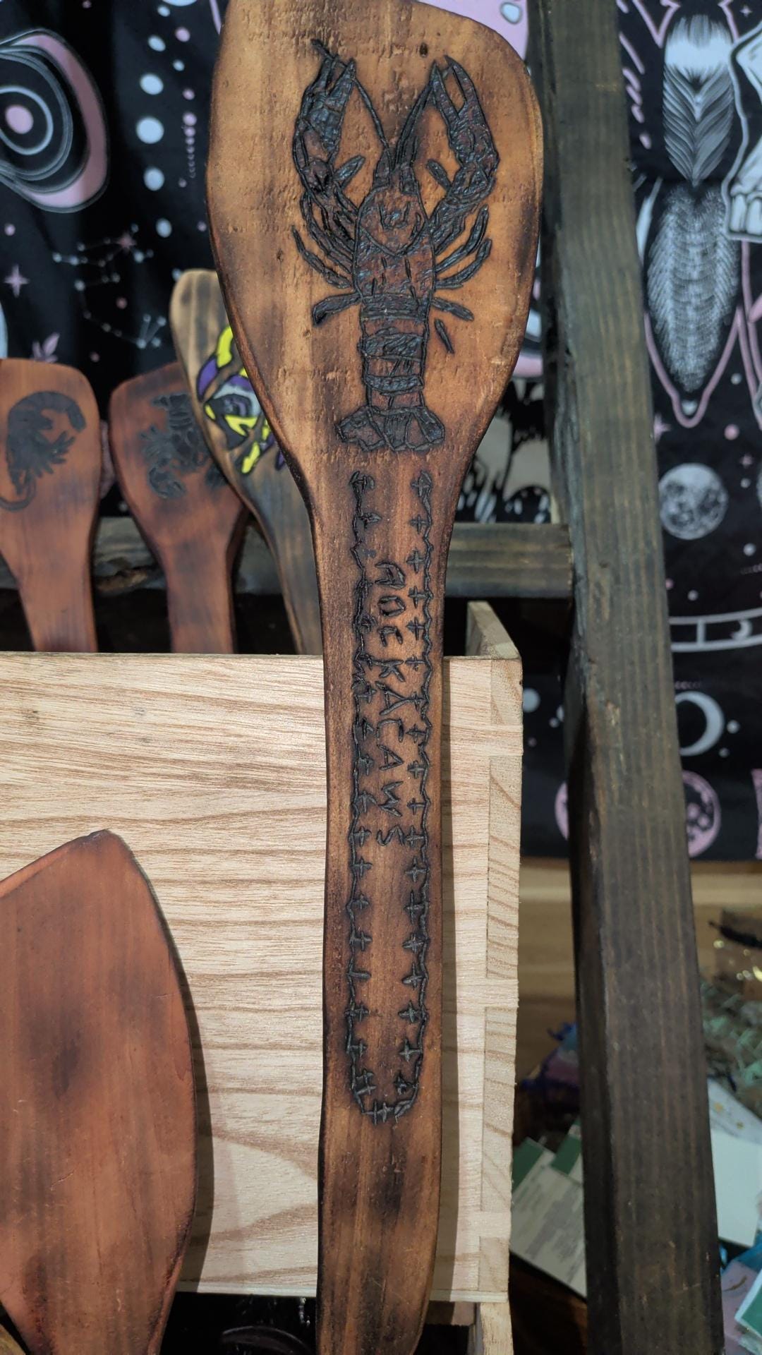 Hand-Burned Cypress Roux Paddle | Custom Louisiana Kitchen Utensil