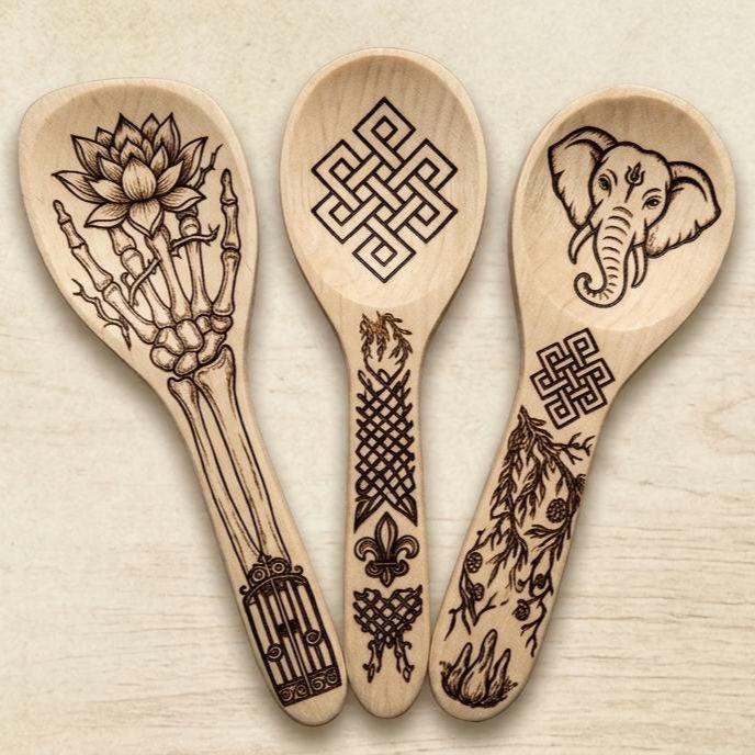 Hand-Burned Cypress Roux Paddle | Custom Louisiana Kitchen Utensil