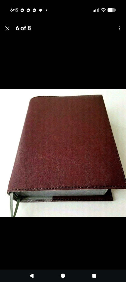 Leather Bible Cover | Personalized Cross Engraved Bible Cover