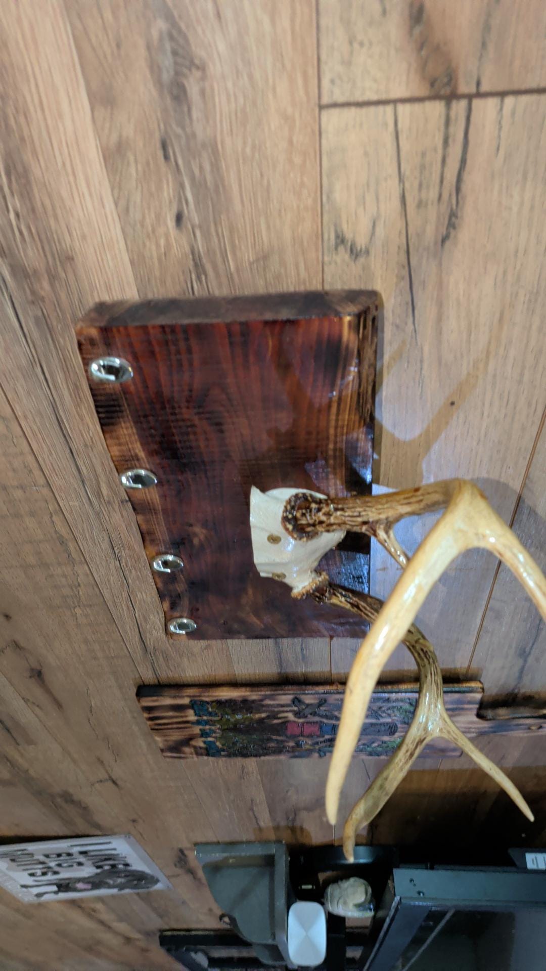 Real Deer Antler Wall Rack | Red Cedar Rustic Coat Hooks  Antler Wall.