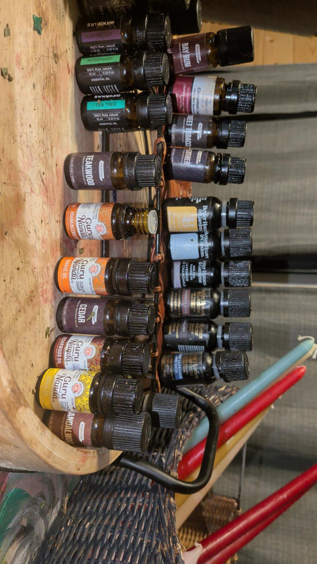 Hand-Rolled Herbal Intention Candles | Beeswax Chime Pillar Sets, Cajun Ritual Altar Candles