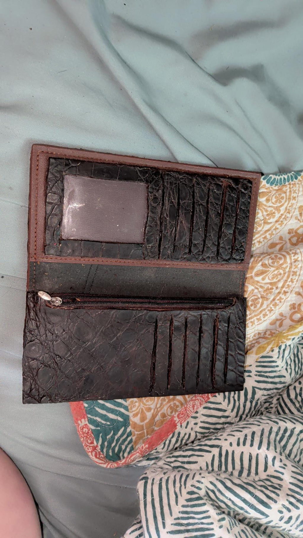 Authentic Louisiana Alligator Leather Wallet – Handcrafted Exotic Skin unisex.