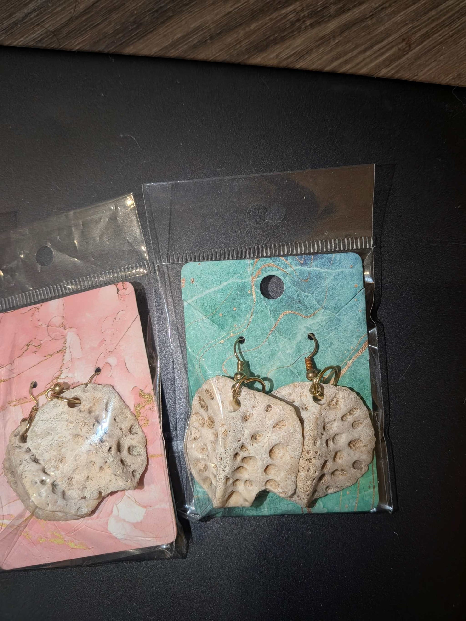 Natural Alligator Backbone Earrings |Rustic Southern Bone Jewelry Bone